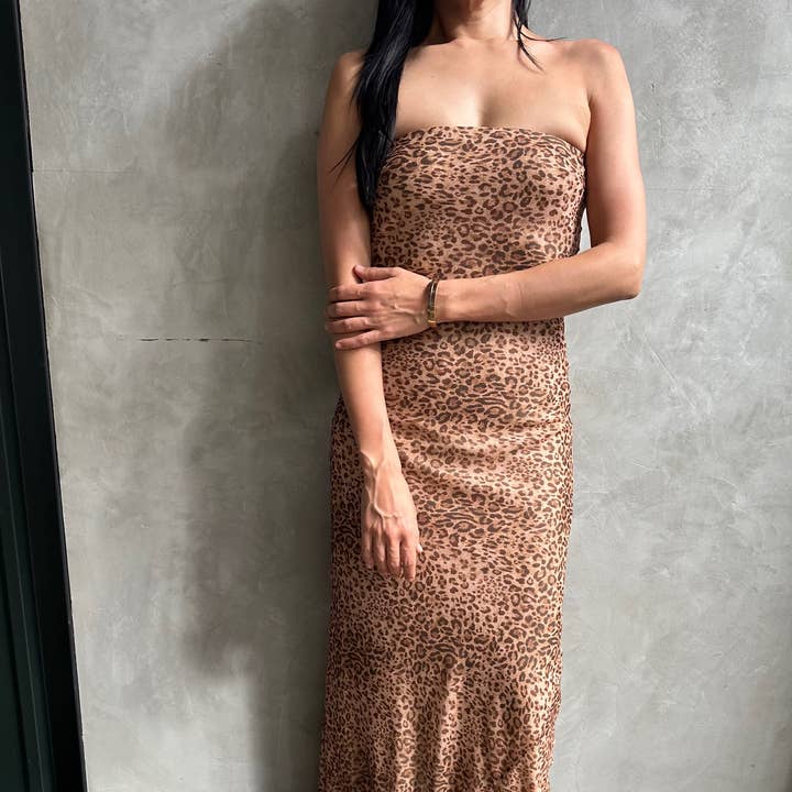 Lioness Chiffon Tube Dress-D6915C for wholesale by Audrey 3+1