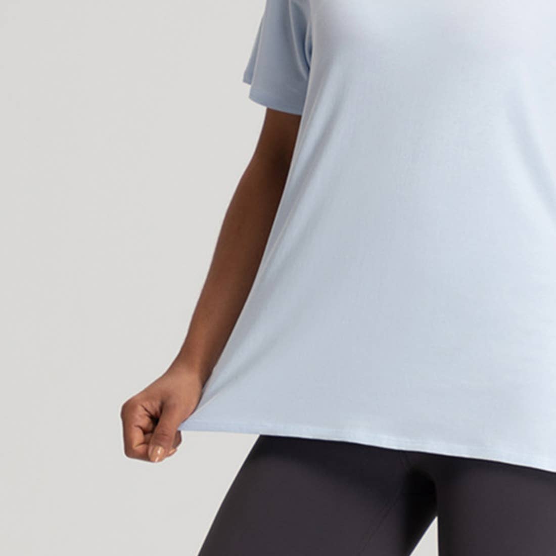 Sodalemon – wholesale Athletic top – Women′s – Women Loose Quick-Dry Breathable Round-Neck Yoga T-Shirt7