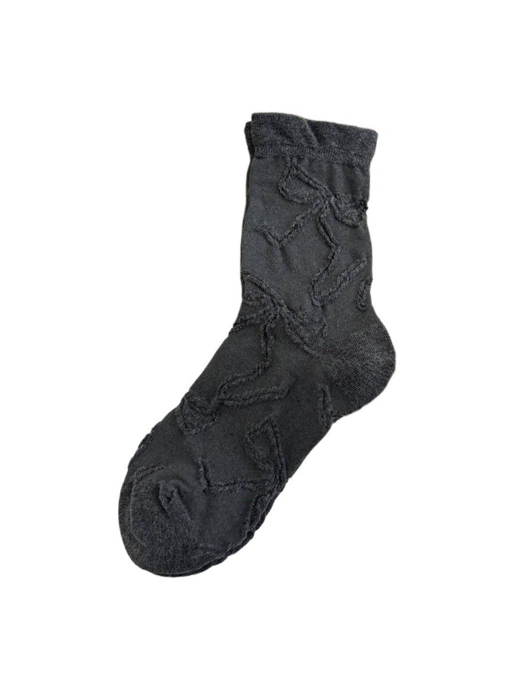 Funkyrel® Atzbranding Limited - Wholesale Socks - Women's - Rufia - Cute Mid-calf Socks with Bow Patterns16