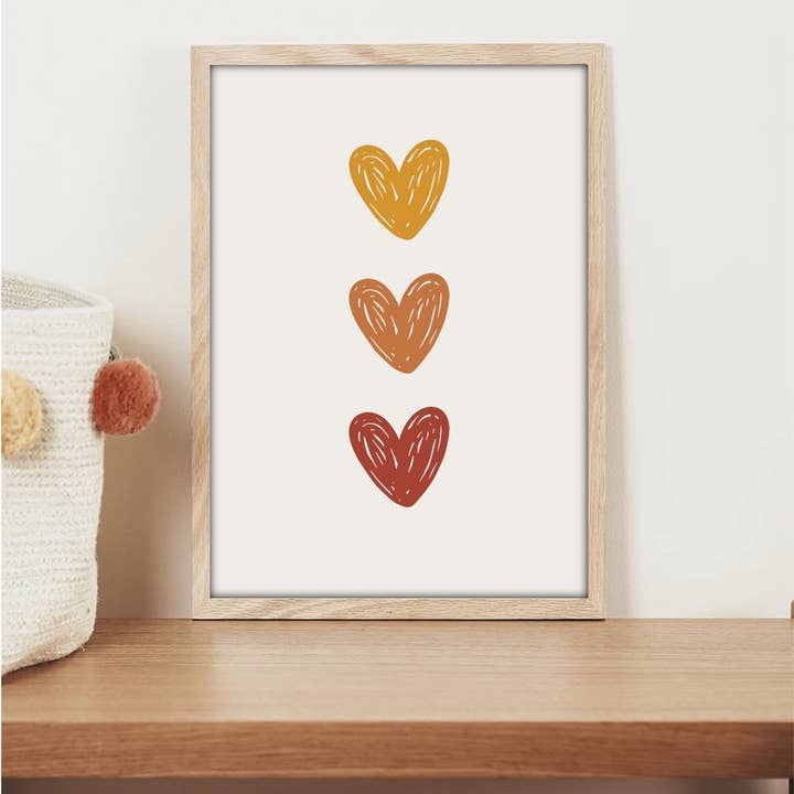 Looves Studio - Wholesale Art Print - Hearts poster1