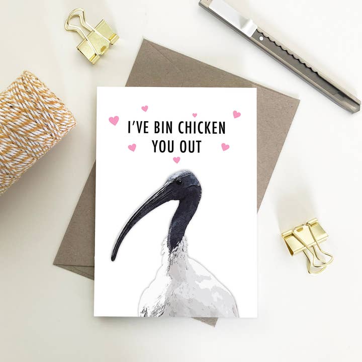 Iʼve Bin Chicken You Out Cards for wholesale by My Lovely Pets Design