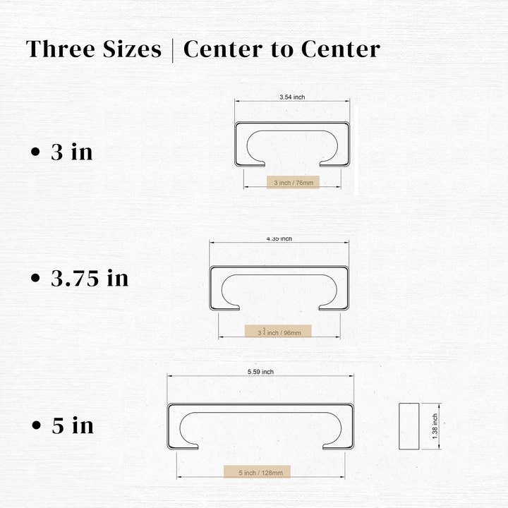 Island Universe Hardware Inc. – Engroshandel Knap/træk – Moderne firkantede skabsgreb12