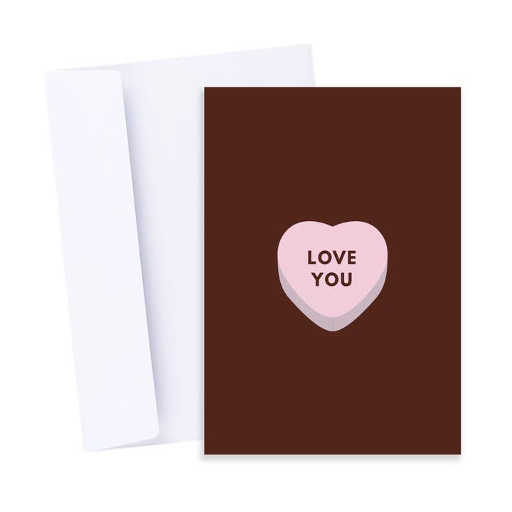 Love You Candy Card | Love & Friendship, Anniversary Card for wholesale by Popsy Press