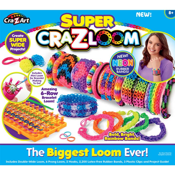 Cra-Z-Art - Wholesale DIY Jewelry - Kids - Cra-Z-Loom Super Loom with Neon Bands