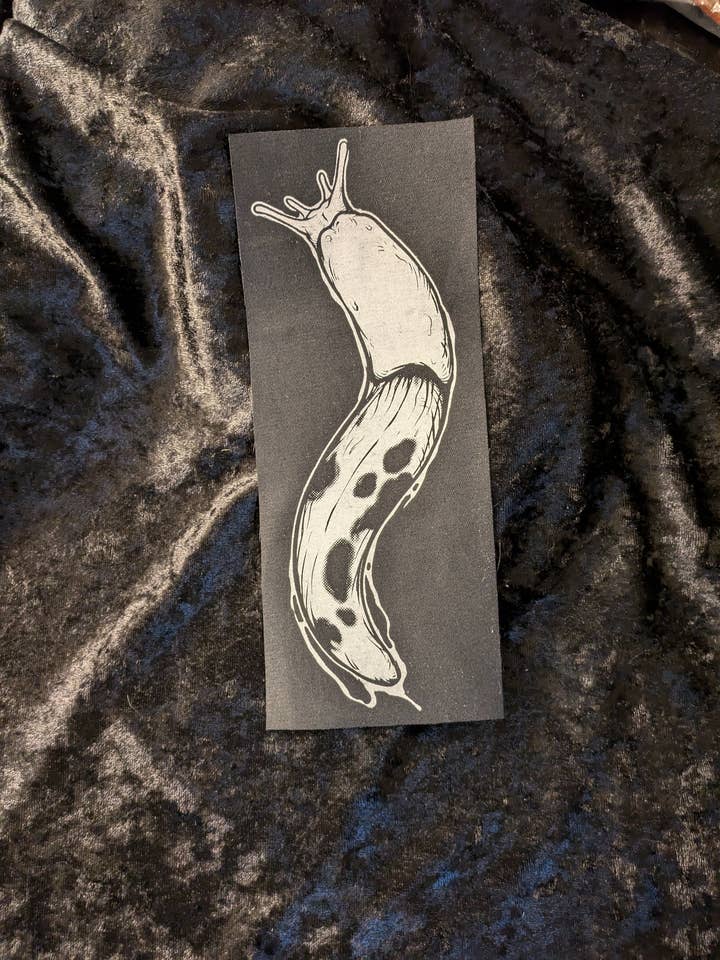 Banana Slug Sew On Patch: Screen Printed for wholesale by Goodbye Zach
