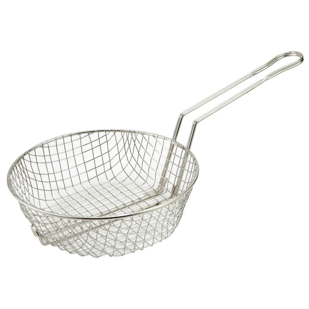 EcoQuality - Wholesale Kitchen Tool/Gadget - MSB-08 to 12M, 8-12" Nickel Plated Diff Mesh Culinary Basket, EA1