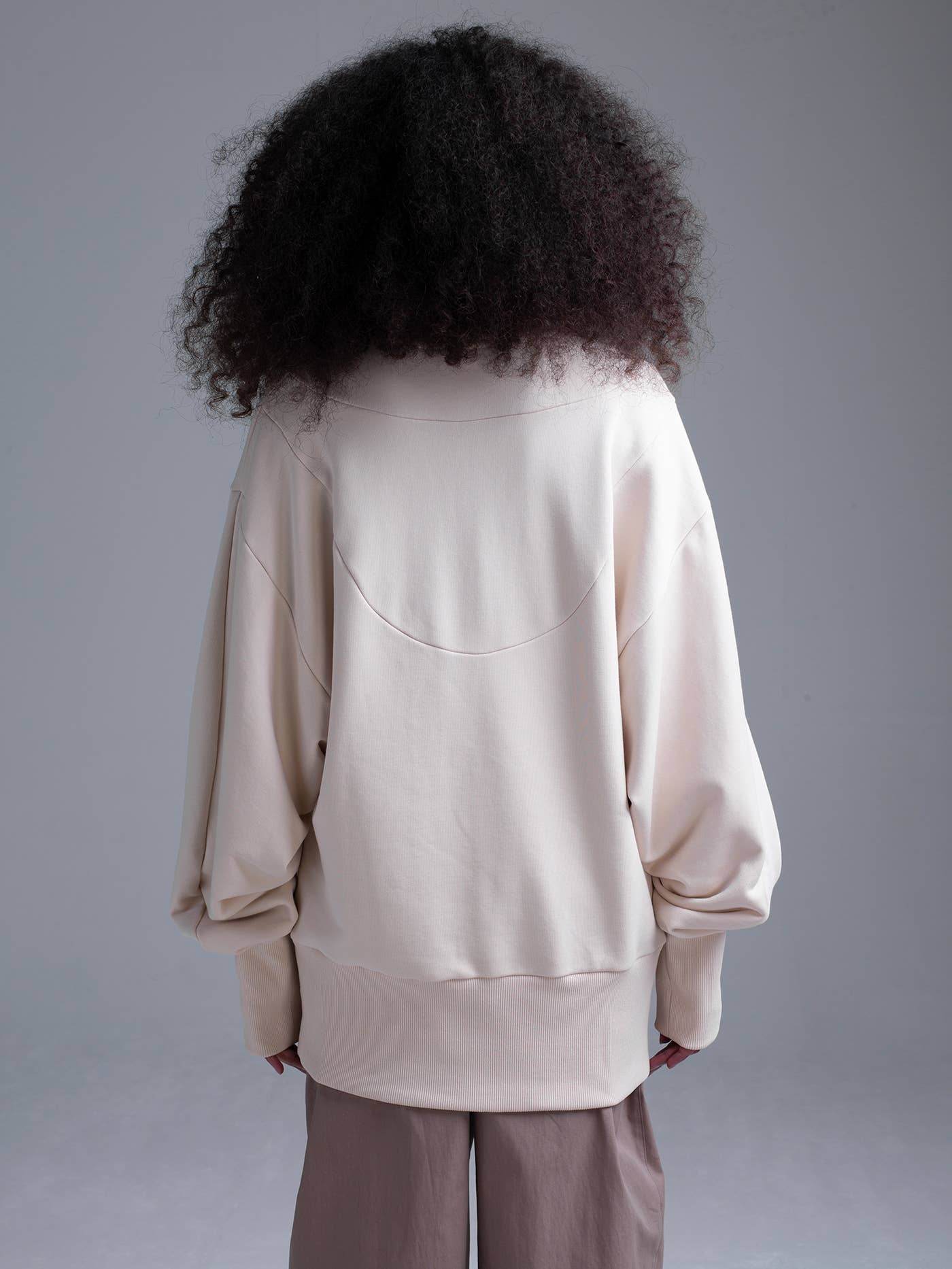 Lerz - Wholesale Sweatshirt - Women's - High Ribbed Oversized Sweatshirt3