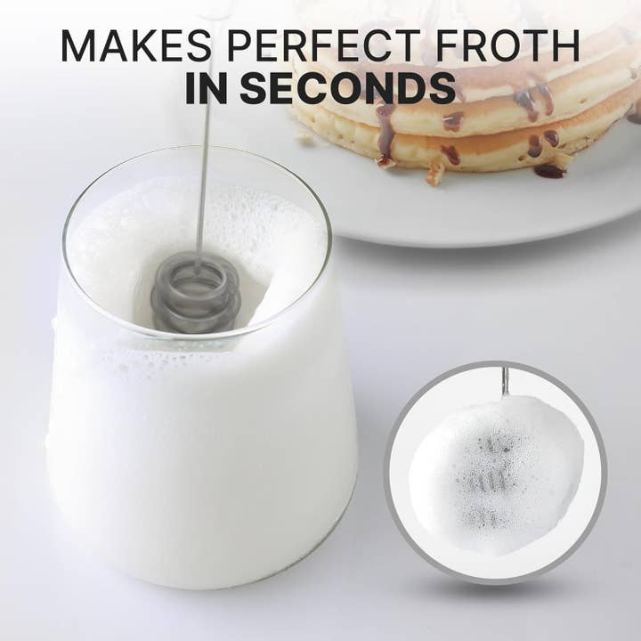 Zulay Kitchen - Vendita all'ingrosso Utensile/attrezzo da cucina - Frullino Montalatte Tornado – Include 4 batterie AA1