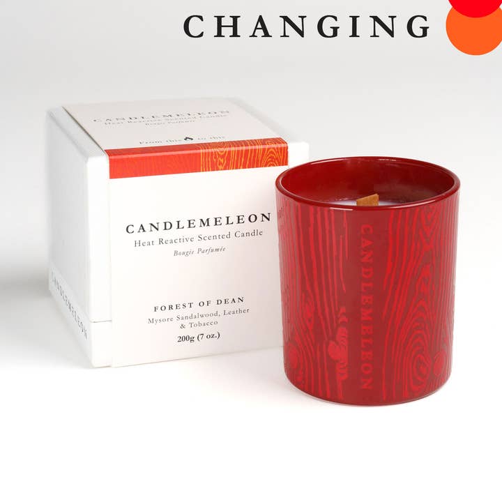 CANDLEMELEON - Wholesale Jar/Filled Candle - FOREST OF DEAN - Colour Changing Soy Woodwick Scented Candle0