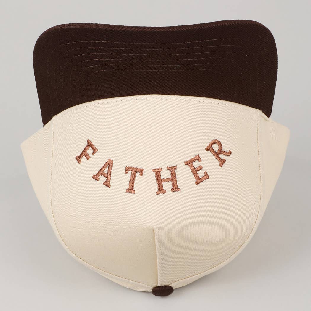 Fashion City - Wholesale Baseball Cap - Men's - 	
FATHER Upside Down Embroidery Two-Tone Cap12