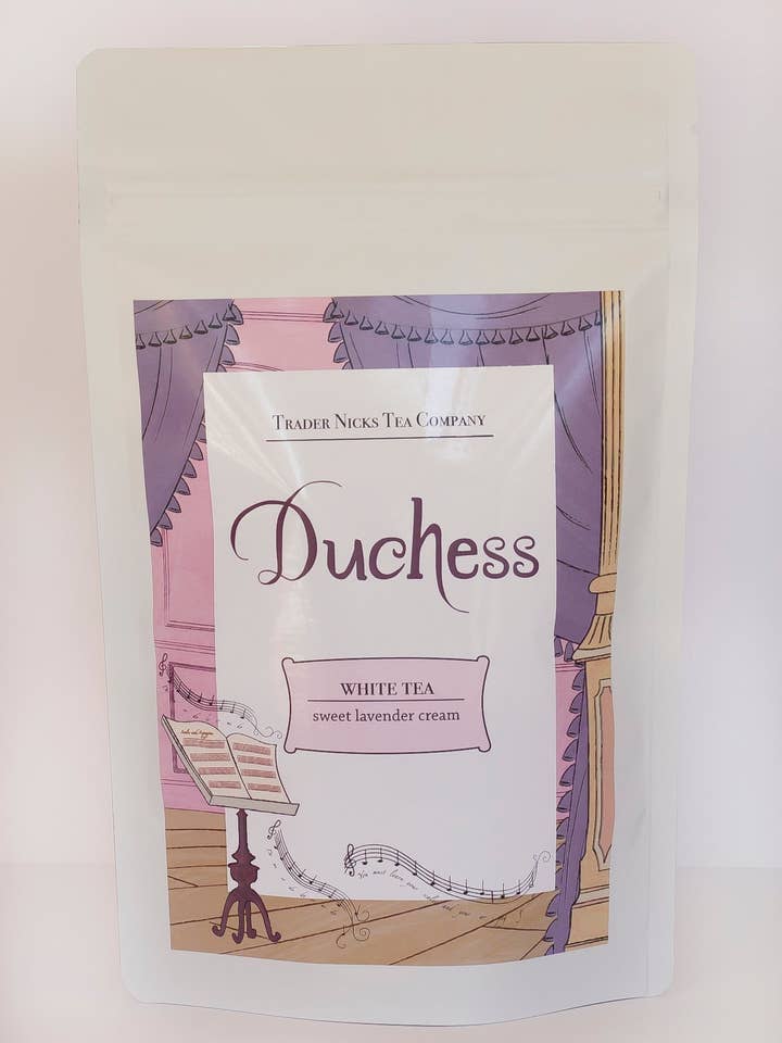 Duchess Lavendel Weißer Tee für den Großhandel von Trader Nicks Tea Company
