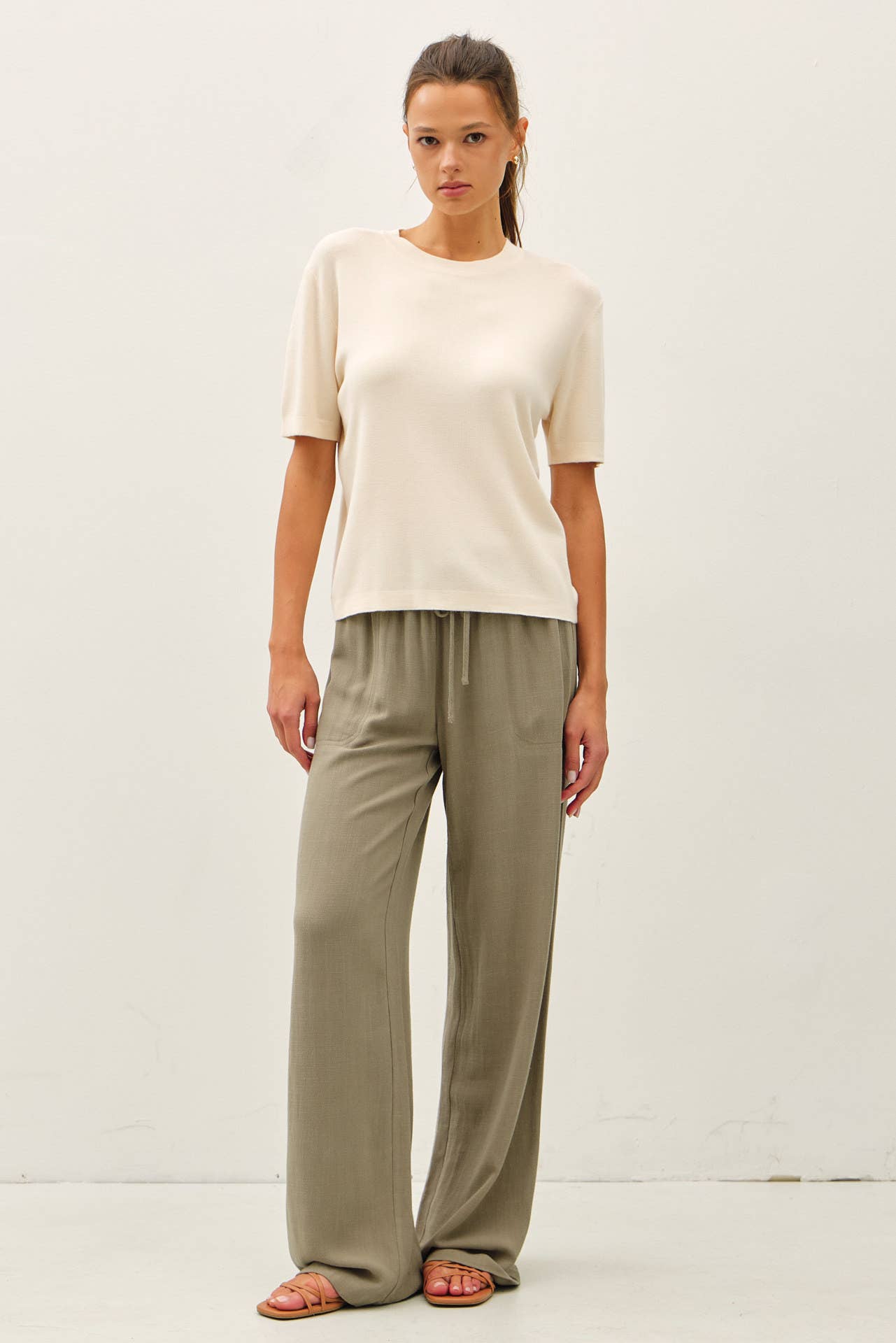 Be Cool - Wholesale Knit Sweater - Women's - CASHMERE BLENDED SHORT SLEEVE SWEATER 9