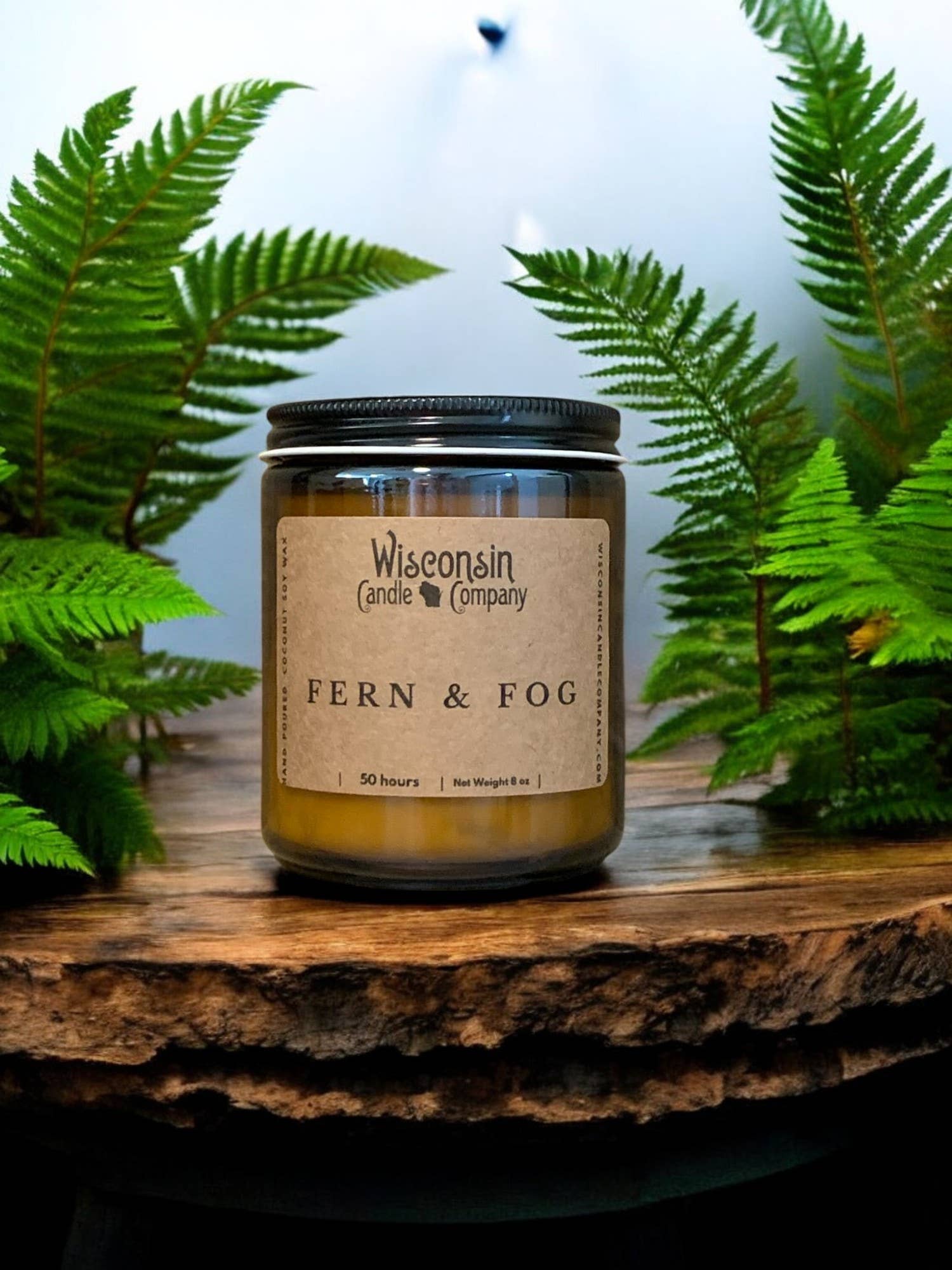Wisconsin Candle Company - Wholesale Jar/Filled Candle - Fern & Fog 1