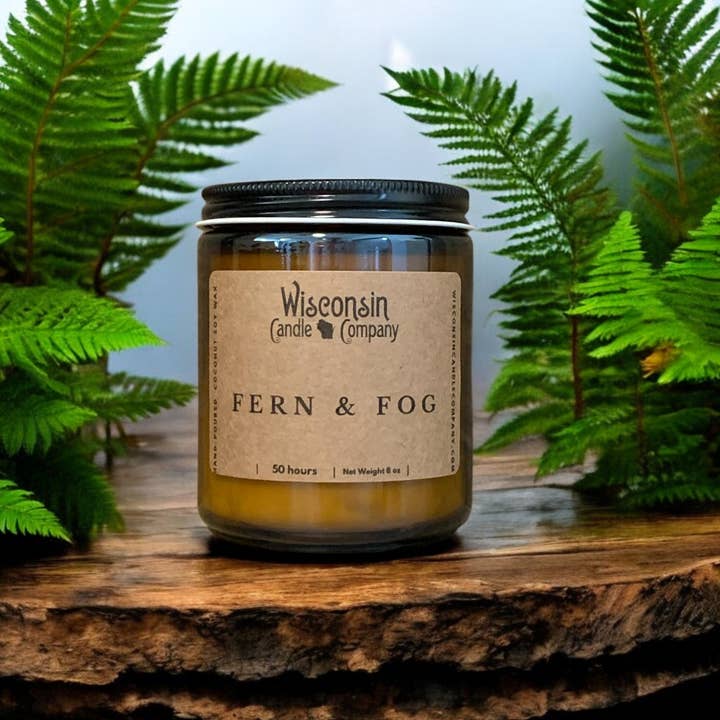 Wisconsin Candle Company - Wholesale Jar/Filled Candle - Fern & Fog 1