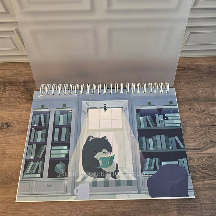 SeriousOperationStudio - Wholesale Sticker - Cozy Cat Nook Series Reusable Sticker Books3