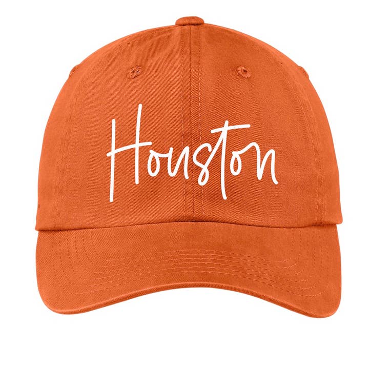 Frankie Jean - Wholesale Baseball Cap - Unisex - Houston Cursive Baseball Cap V15
