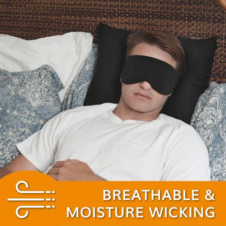 HappyLuxe - Wholesale Sleep/Eye Mask - Escape Sleep Mask in Jet Black6