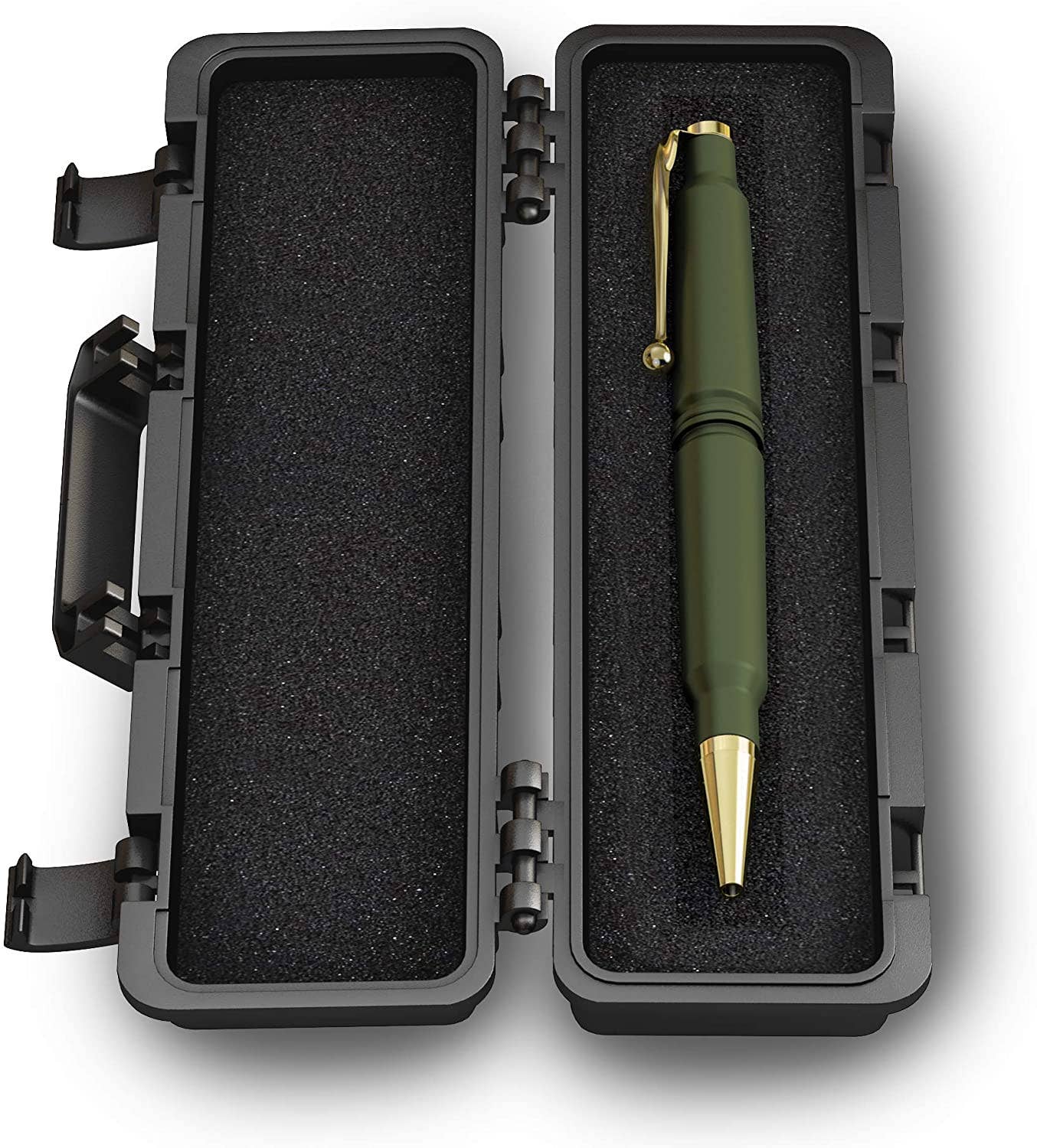 Old Southern Brass - Vente Stylos - Stylo à bille rechargeable 308 Real Bullet, vert olive terne1