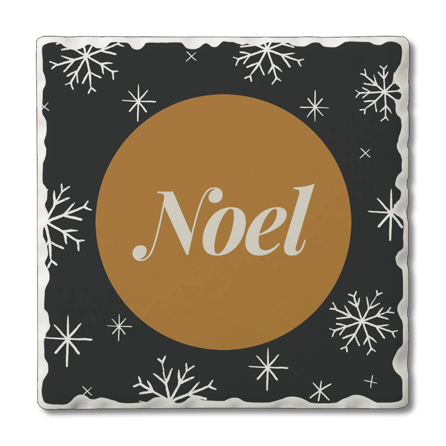 CounterArt/Highland Home/Thirstystone - Vendita all'ingrosso Sottobicchiere - Display a sottobicchiere singolo preconfezionato «Let It Snow»1