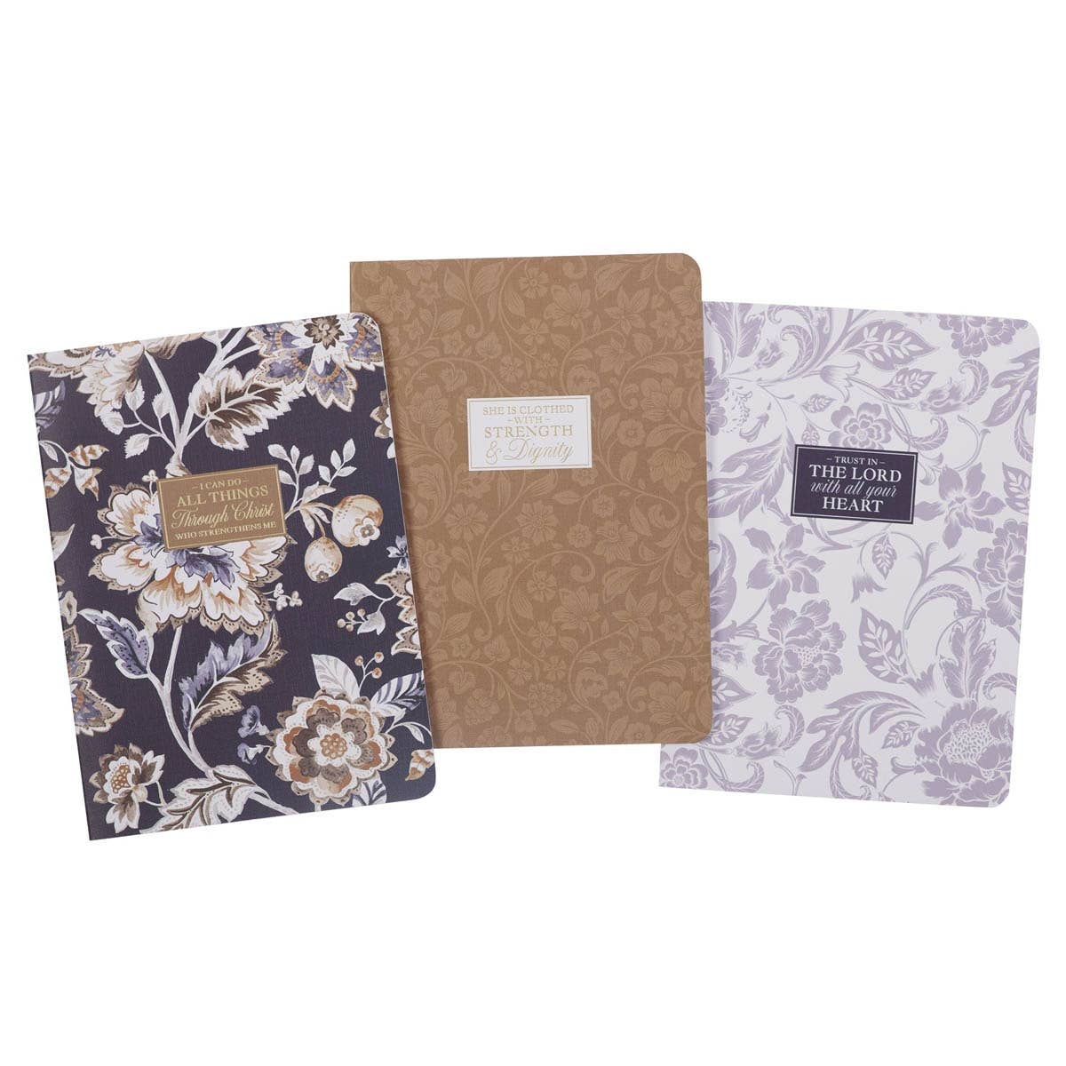 Christian Art Gifts - Wholesale Notebook - Notebook Set 3pc All Things Phil 4:135