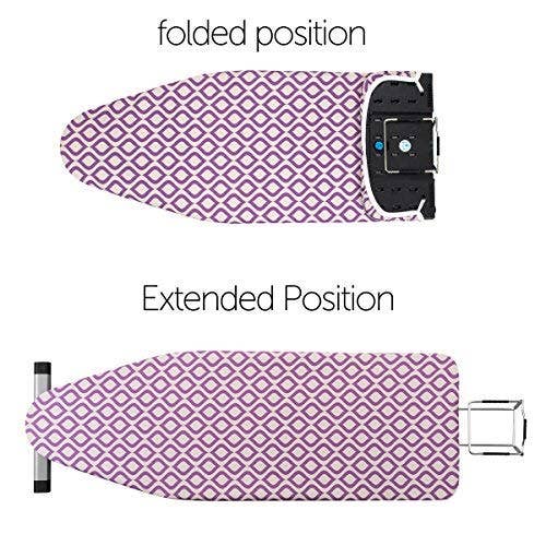 Alpine – wholesale Strykbräda – Bartnelli Pro XL Kompakt professionellt strykbord med 4 ben, galgställ och bomullsdyna, 46 cm x 137 cm2