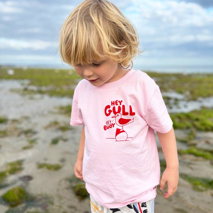 Hey Gull Hey Buoy Kids T-shirt for wholesale by hello DODO
