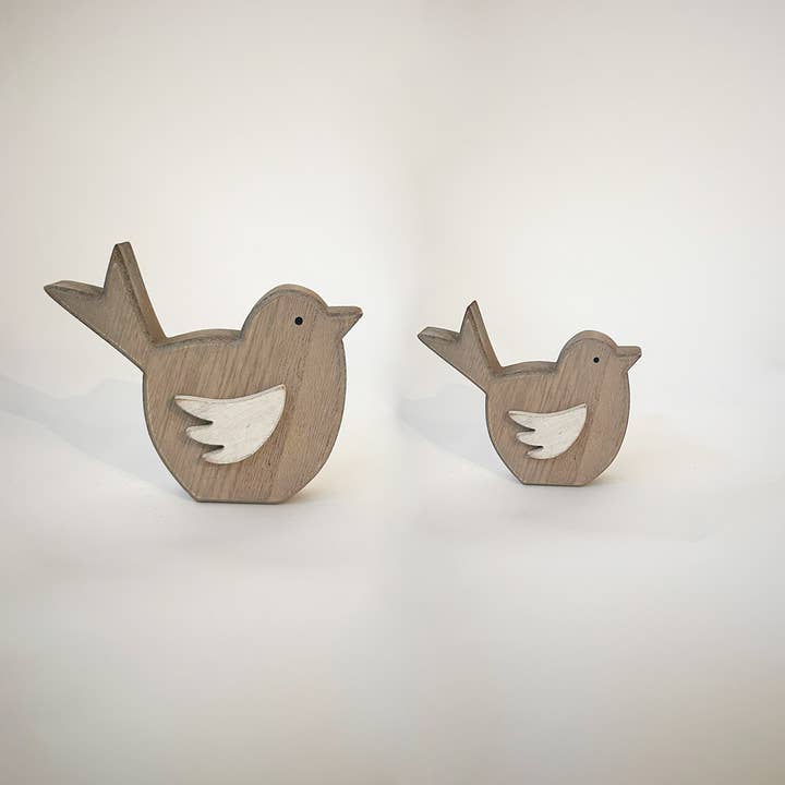 Wooden Birds, Set of 2 for wholesale by Forpost Trade Inc