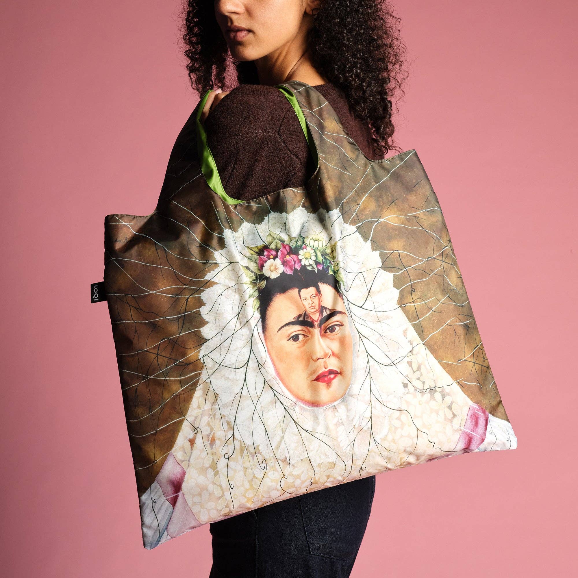 LOQI LLC - Wholesale Tote Bag - Unisex - FRIDA KAHLO Self Portrait as a Tehuana Recycled Bag0