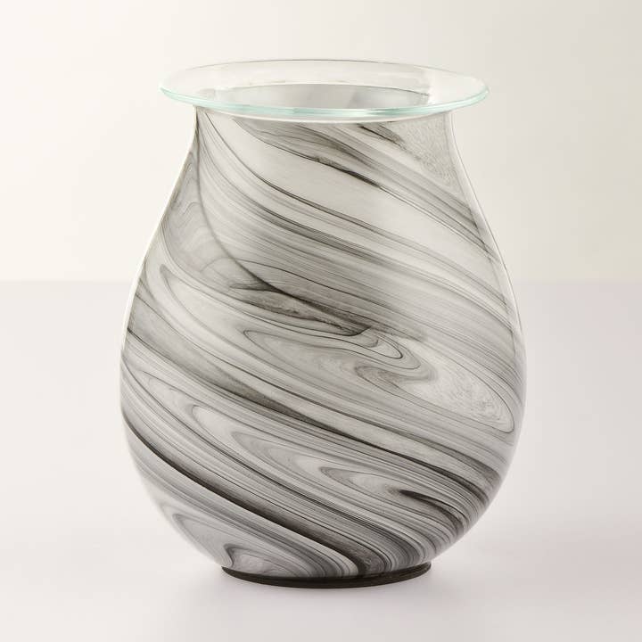 Wax Melt Warmer - Black & White for wholesale by Sienna Glass