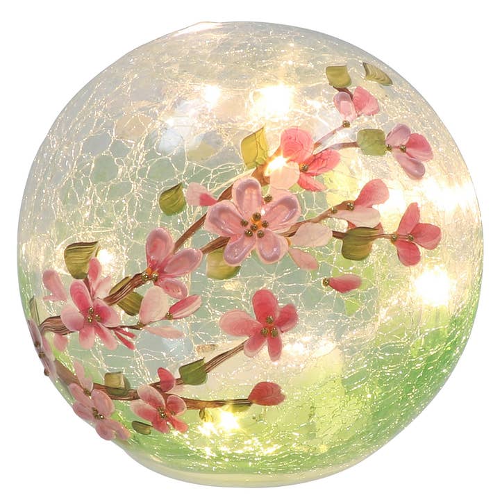 Crackle Blossom LED Ball Large for wholesale by Joe Davies