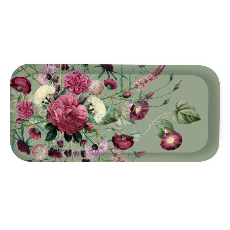 Koustrupco - Wholesale Serving Tray - Blossom flower garden Tray 32x15 cm 4