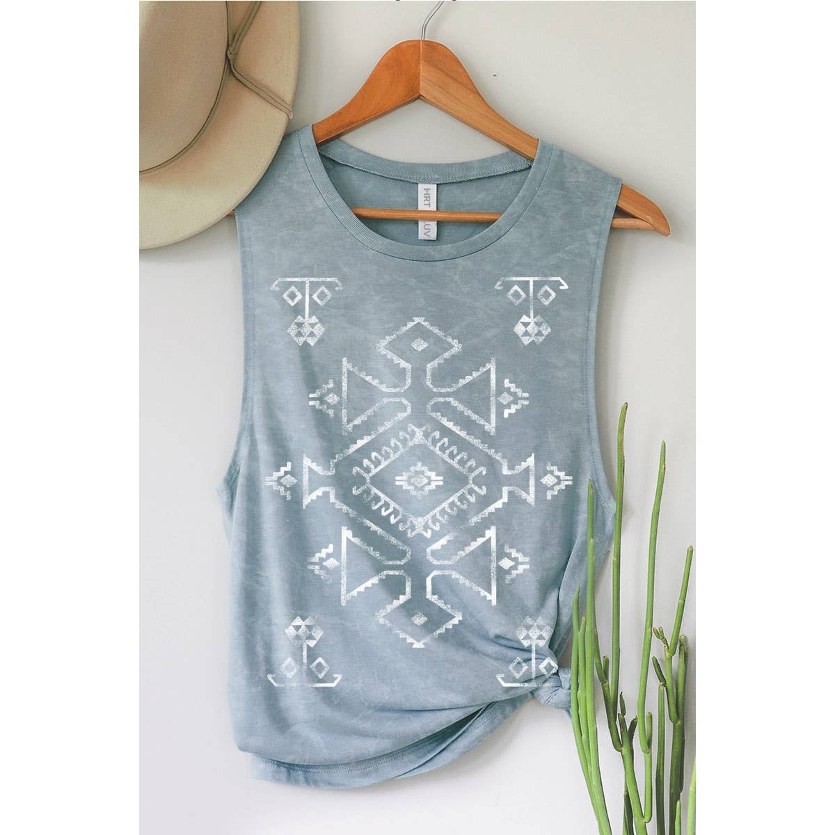 HRTandLUV - Wholesale Tanktop - Dames - AZTEK TANKTOP MET MINERALE PRINT5