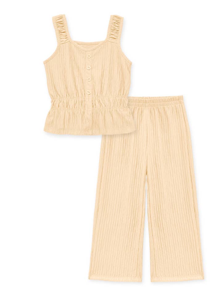 Cutie Patootie Clothing - Wholesale Top & Pant Set - Kids - TKSS-Q26-3709T Toddler's 2 pc Crinkle Pant Set