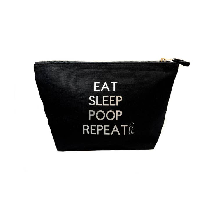 Eat Sleep Poop Repeat Baby Change Nappy Bag - Cotton for wholesale by HoT Creative