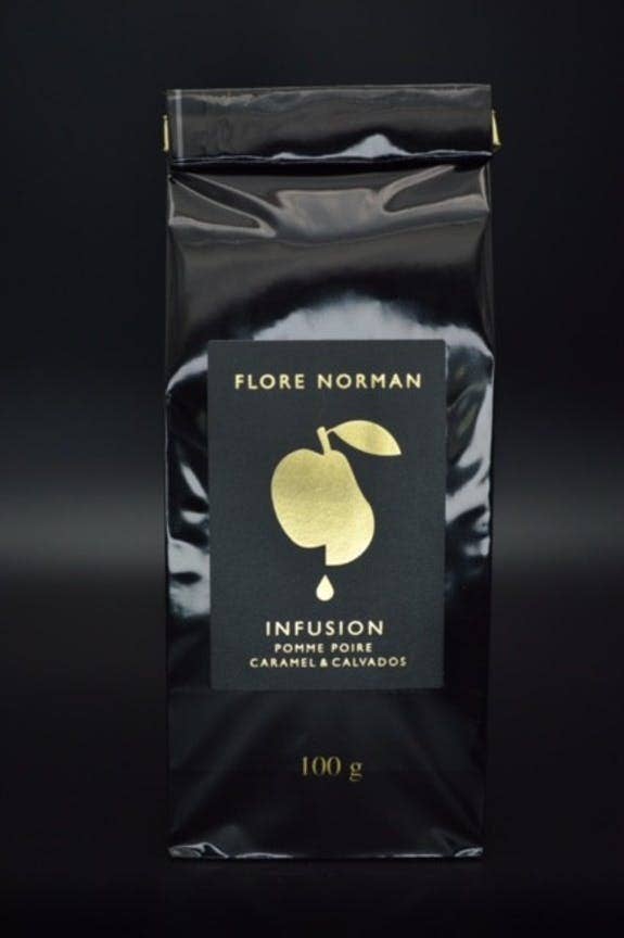 FLORE NORMAN - Wholesale Health/Detox Tea - Apple, Pear, Caramel & Calvados Infusion - 100g Sachet0