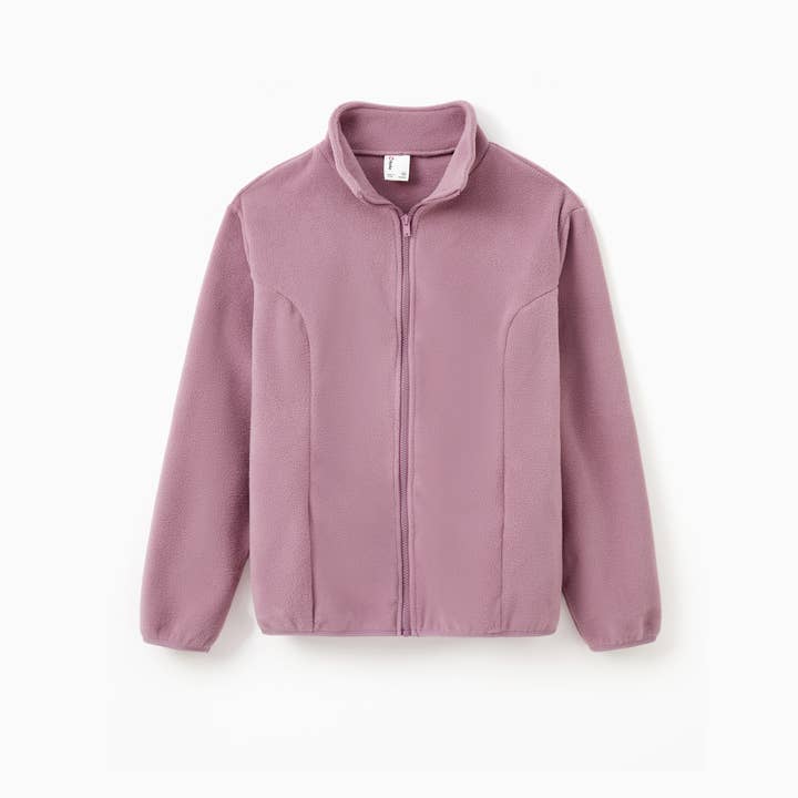 MultiColour Family Matching Outfits Polar Fleece Jackets with Zipper for wholesale on Faire1