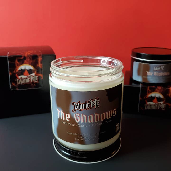 The Shadows | Black Sea Scented Soy Candle for wholesale by Manic Isle