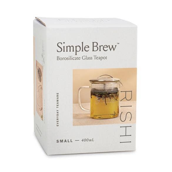 Rishi Tea & Botanicals - Vente Théière - Théière en verre borosilicaté Simple Brew pour thé en vrac (400 ml)3