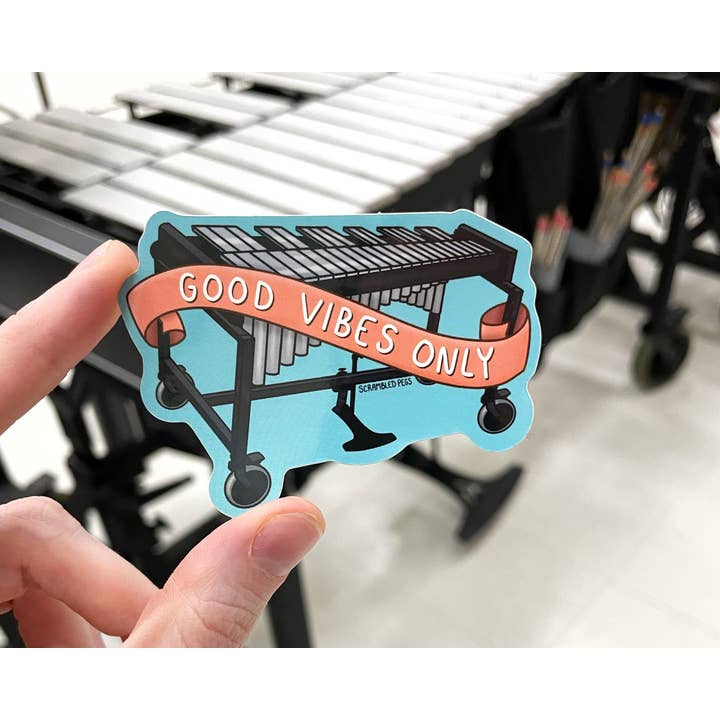 Scrambled Pegs - Wholesale Sticker - Good Vibes Vibraphone Mallets Waterproof Sticker1