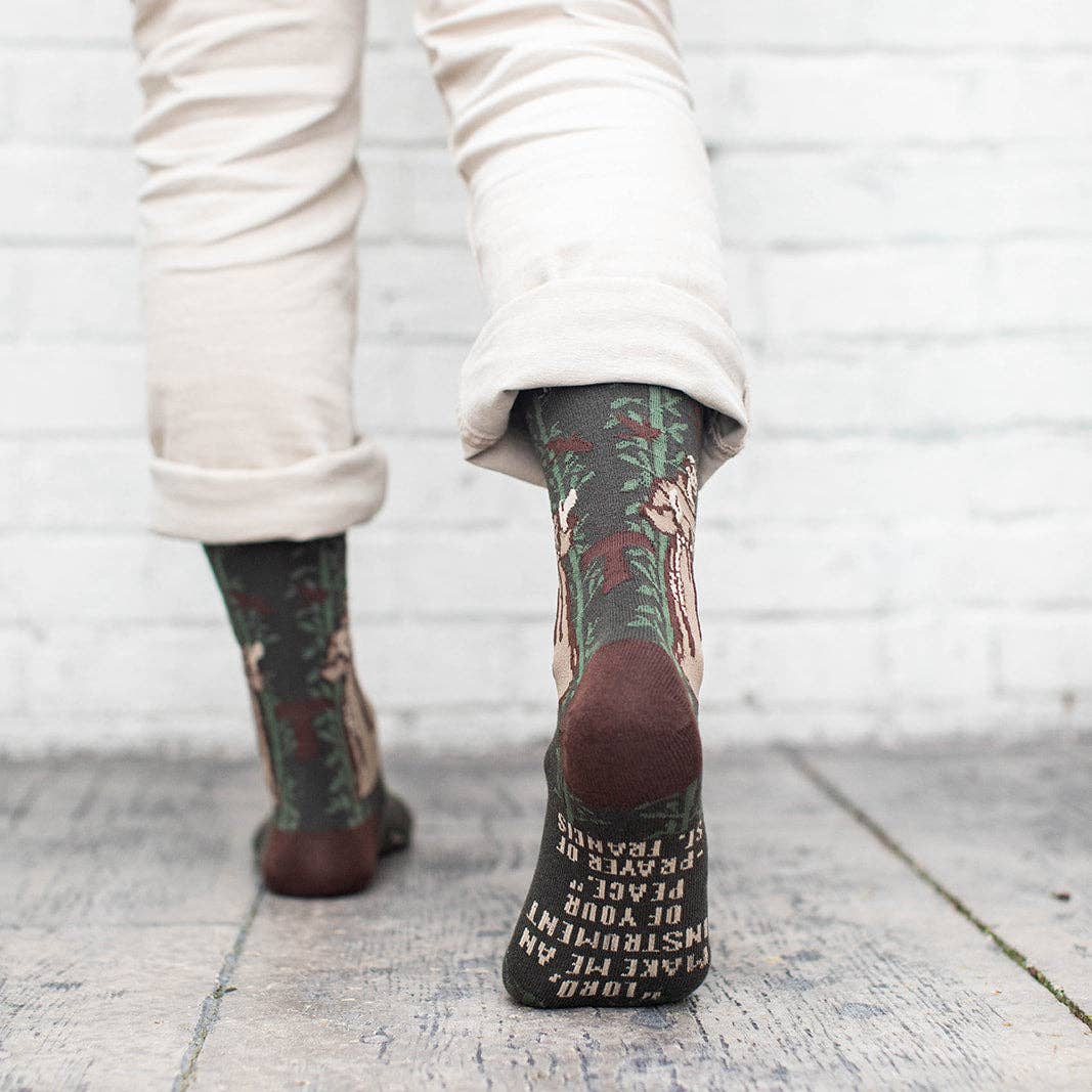 Sock Religious - Wholesale Socks - Unisex - St. Francis of Assisi Adult Socks3