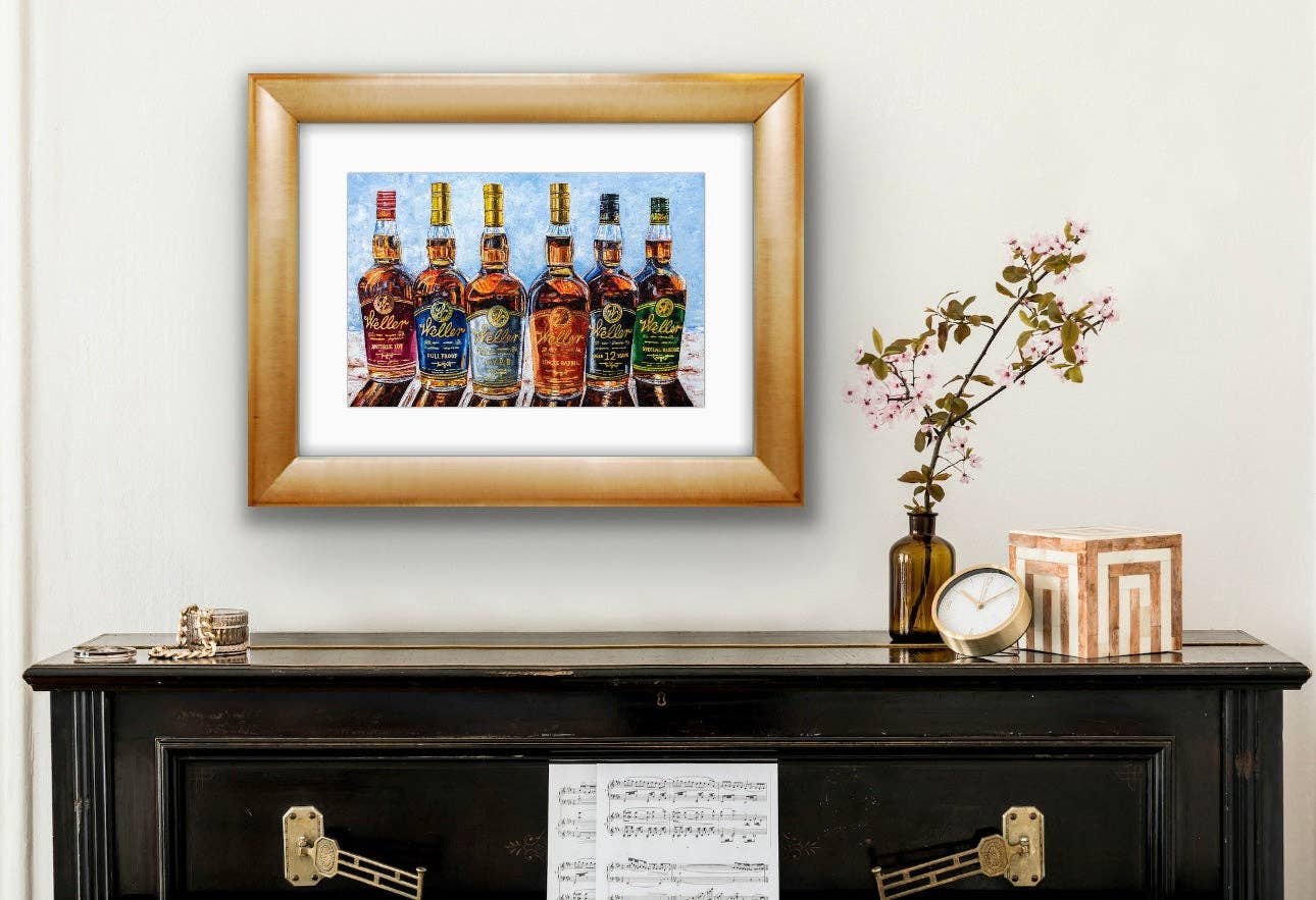 Kim Perry Studio – wholesale Art print – Bourbon Print "Six Shades of Weller"4