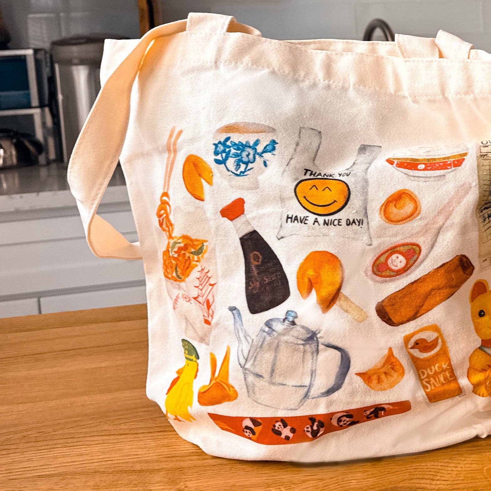 Menmin Made - Wholesale Tote Bag - Women's - Chinese Takeout Restaurant Tote Bag5