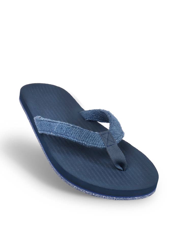 Tongs homme à brides recyclées Pable – Shore/Indigo pour la vente par Indosole