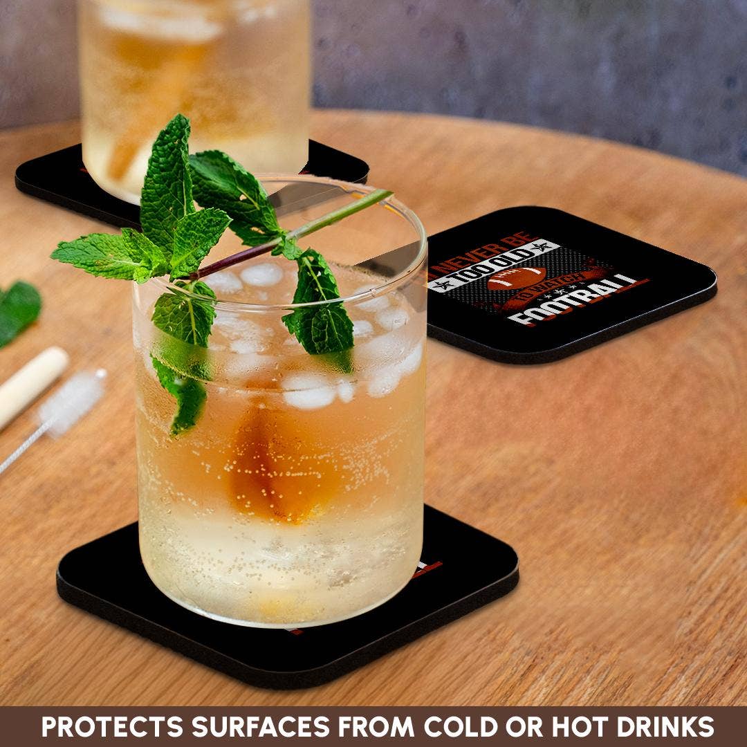 3dRose - Wholesale Coffee Mug - 3dRose, I will never be too old to watch football funny stylish gift for all, Coaster9