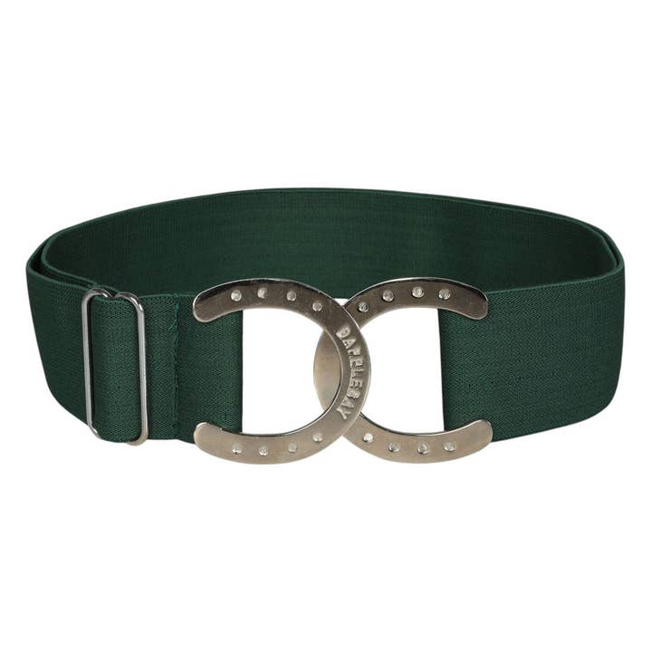 Dapplebay Horse Shoe Elastic Belt-Evergreen for wholesale by Dapplebay