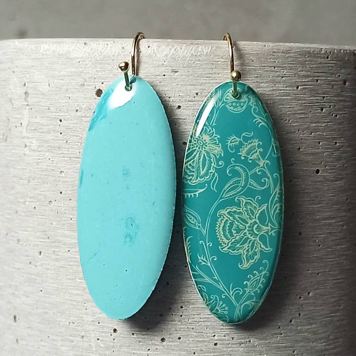 Chinon Reversible Buckles - floral pattern 0728 for wholesale by une Hirondelle sous le Tilleul