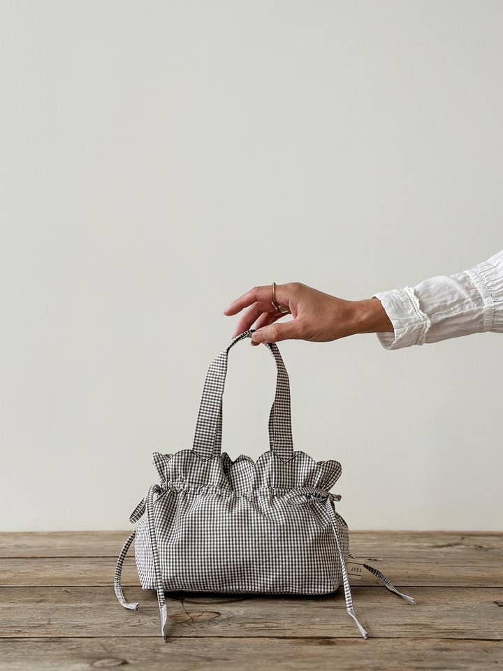 Gingham Mini Tote Bag - Inday Bag for wholesale by Atèlette