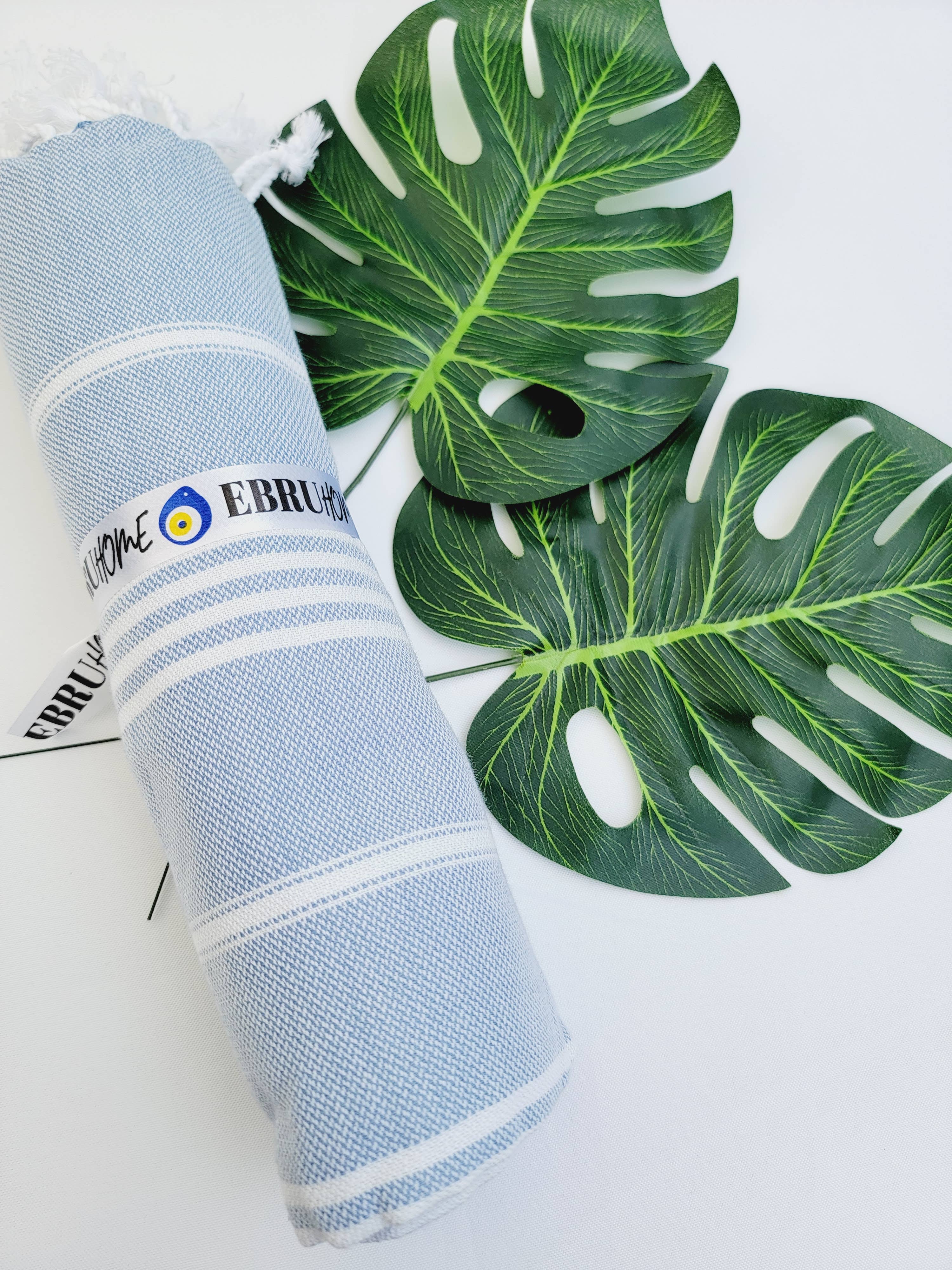 EBRU Home - Vendita all'ingrosso Plaid - Set da 5 Plaid/Coperte in Cotone Turco Prelavato – Colori Assortiti7