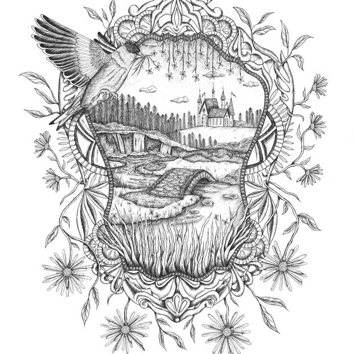 El jilguero | Imprimir para venta al por mayor de Mackenzie Myrick Studio