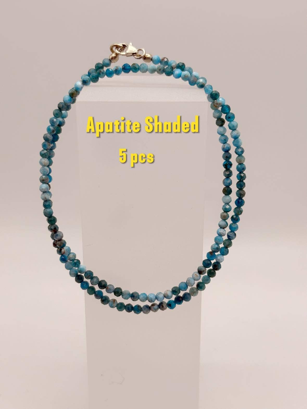 Csr jewelry design – wholesale Beaded/pearl necklace – Elegant Sterling Silver Faceted Bead Gemstone Necklace10